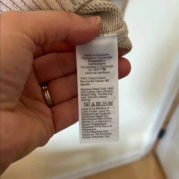 J. Crew Men's Heritage Cotton Crewneck Tan Sweater Size M - Picture 8 of 8